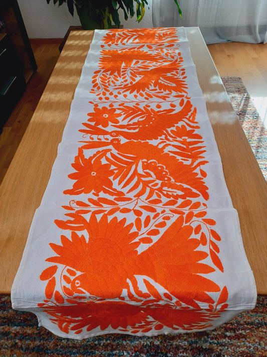 Otomi Tischläufer, handbestickter mexikanischer Tischläufer
