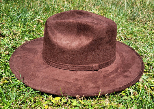 Chapeau Fedora, chapeau fait main du Mexique, chapeau Boho, chapeau brun