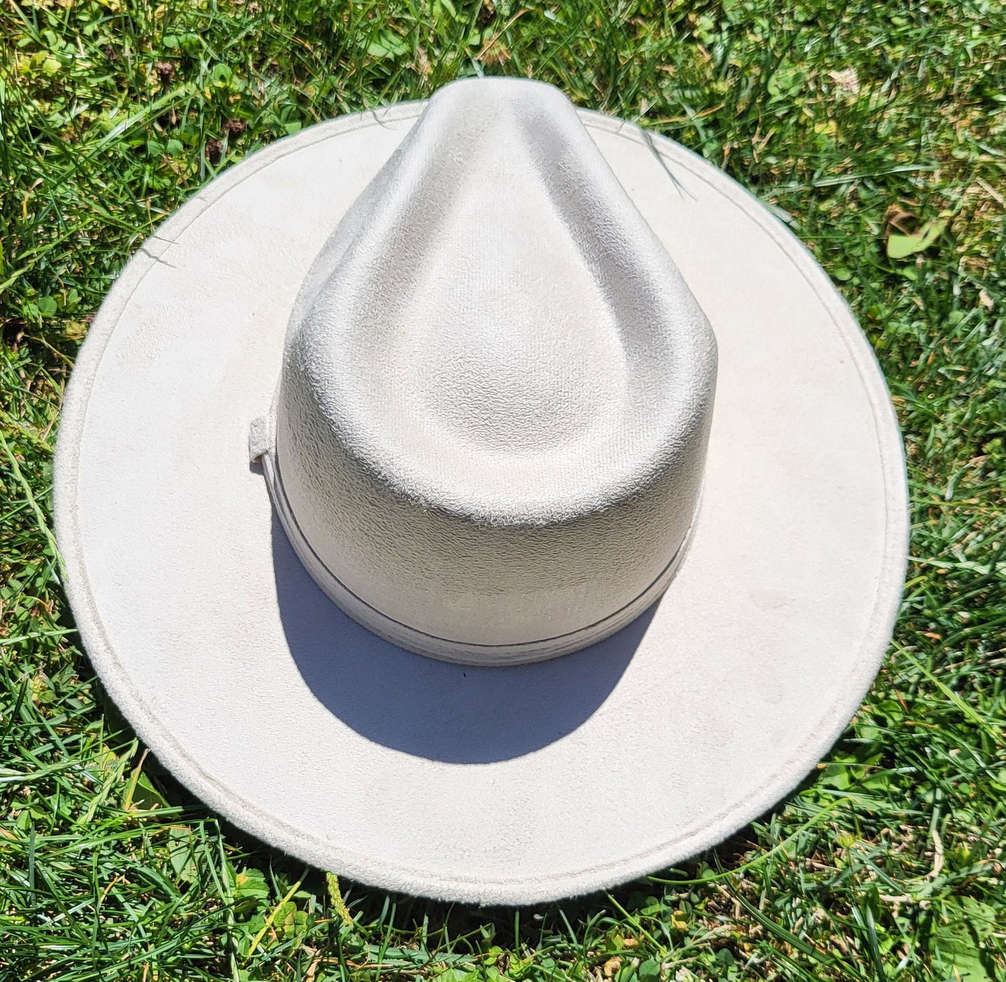 Fedora hat, handmade hat from Mexico, boho hat, beige suede hat