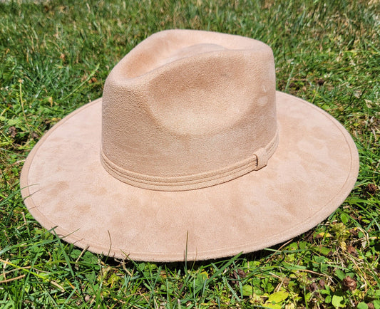 Chapeau Fedora, chapeau fait main du Mexique, chapeau Boho, chapeau beige