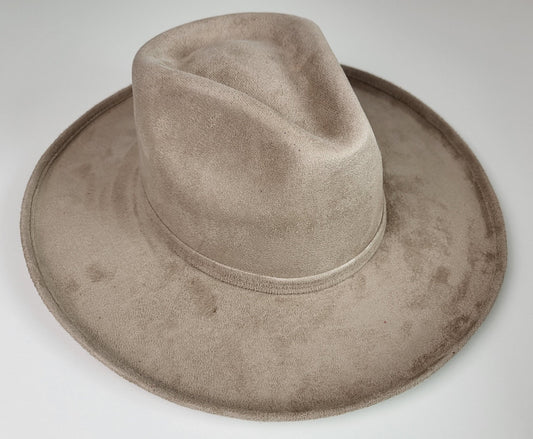 Fedora hat with curved brim, women's hat, men's hat