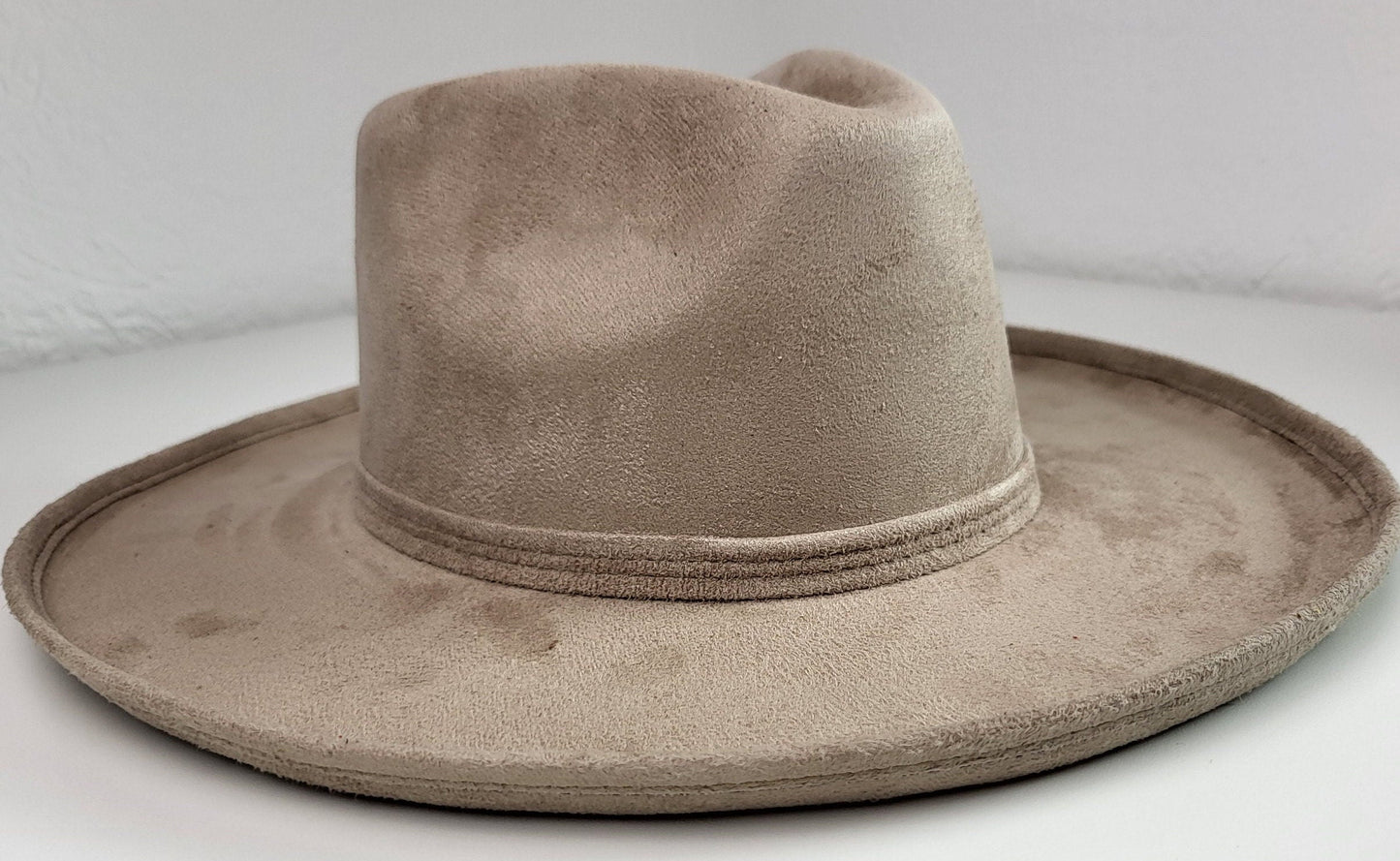 Fedora hat with curved brim, women's hat, men's hat