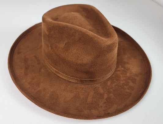 Fedora hat with wide brim, boho hat, women's hat, men's hat