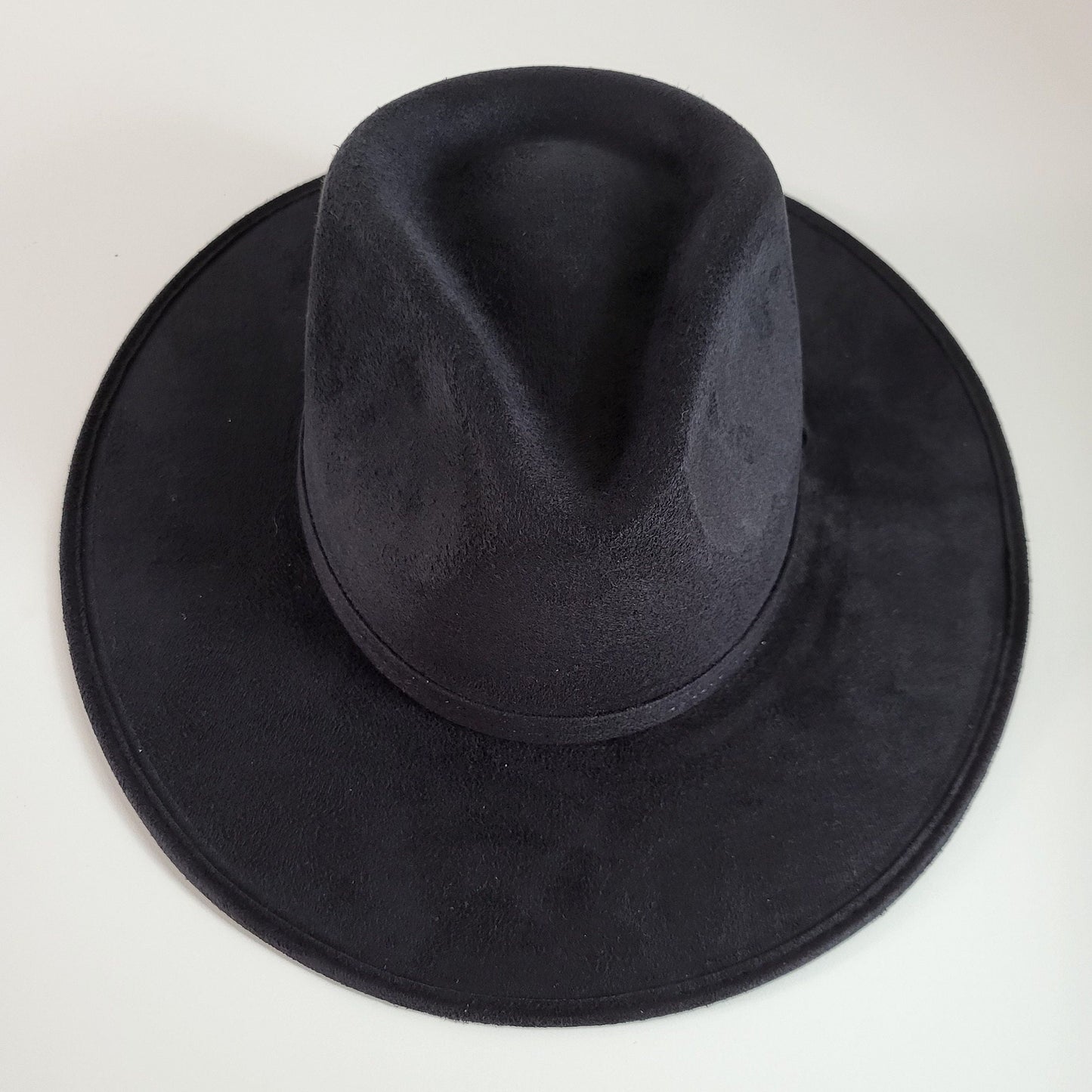 Fedora hat with wide brim, boho hat, women's hat, men's hat, vintage hat, black hat