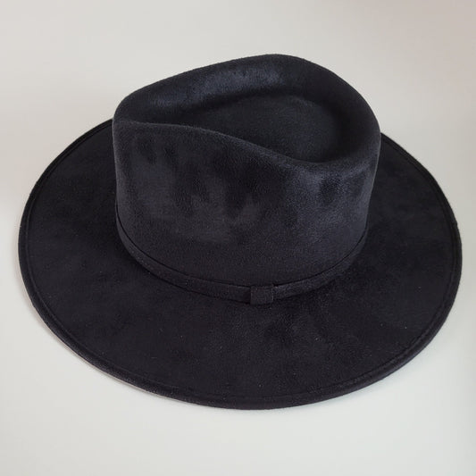 Chapeau Fedora à large bord, chapeau bohème, chapeau femme, chapeau homme, chapeau vintage, chapeau noir