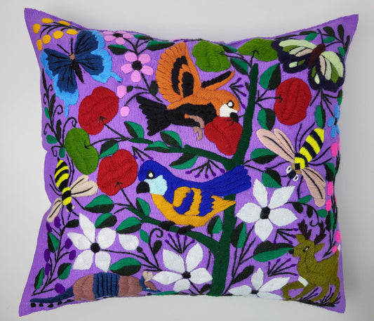 Mexican decorative cushion couch cushion with animal motifs handwoven &amp; embroidered