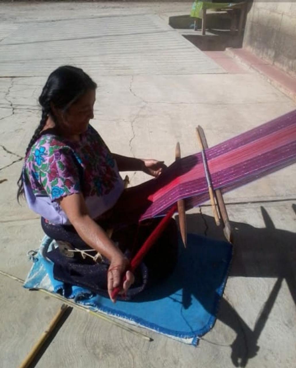 Handbestickter mexikanischer Kissenbezug - Authentisches Kunsthandwerk aus Chiapas