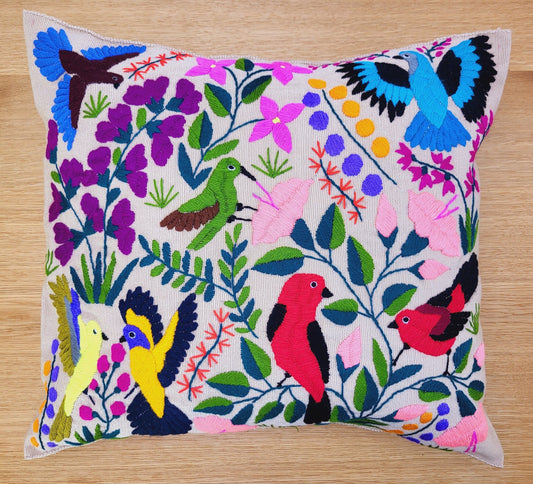 handmade decorative pillow, made in Mexico