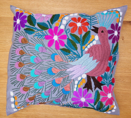 handmade decorative pillow, made in Mexico