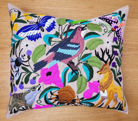 Mexican cushion cover, handmade in Mexico