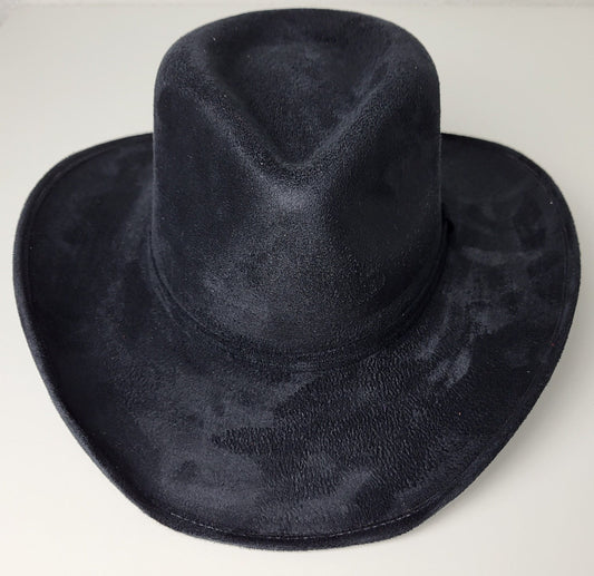 handmade cowboy hat, black cowboy hat