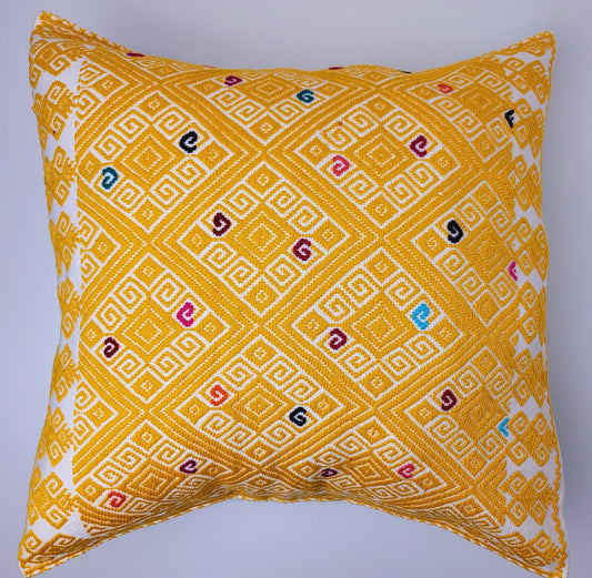 mexican handwoven pillow cover, handwoven pillow