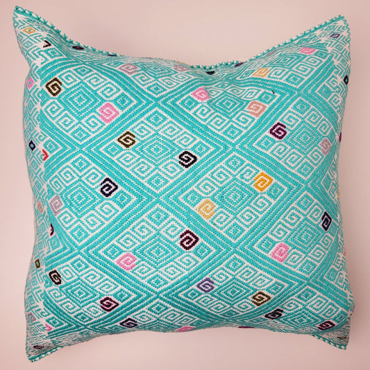 mexican handwoven pillow cover, handwoven pillow