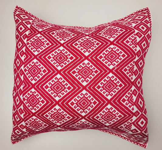 Mexican Mayan pillow, handwoven pillow