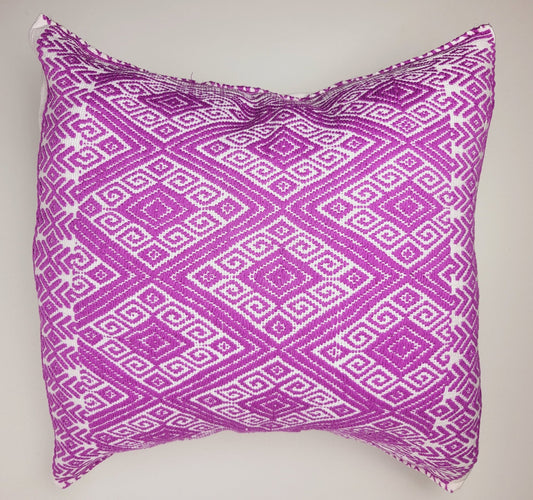 mexican handwoven pillow cover, handwoven pillow