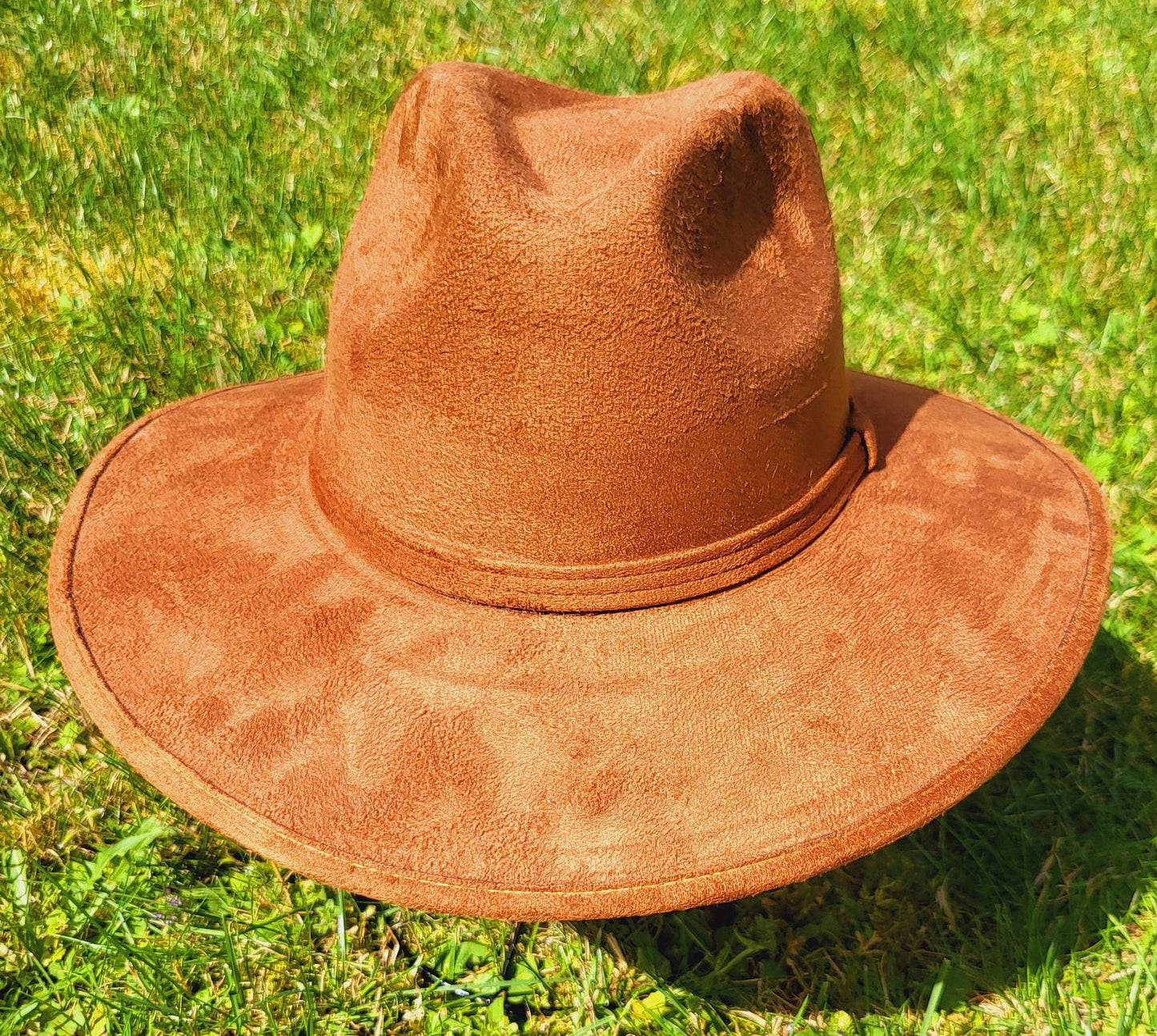 Fedora Hut mit gebogener Krempe, handgemachter mexikanischer Hut für Frau und Mann