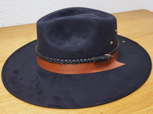 Chapeau Fedora avec décoration de chapeau, chapeau fait main du Mexique, chapeau à plumes, chapeau bohème