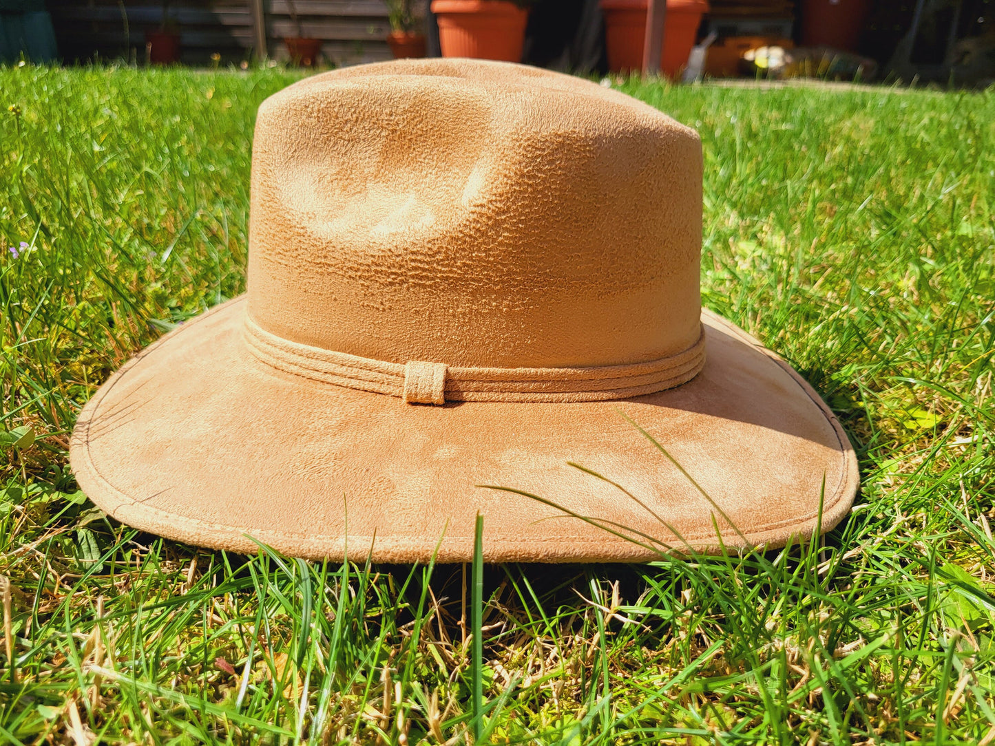 Fedora Hut aus Mexiko für Frauen und Männer, handgemachter Hut mit breiter gebogener Krempe