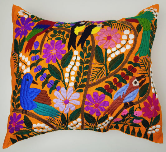 Mexican cushion cover, handmade in Mexico