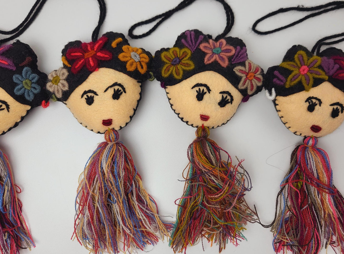 Mexican pendant, Frida Kahlo decoration, Mexican decoration