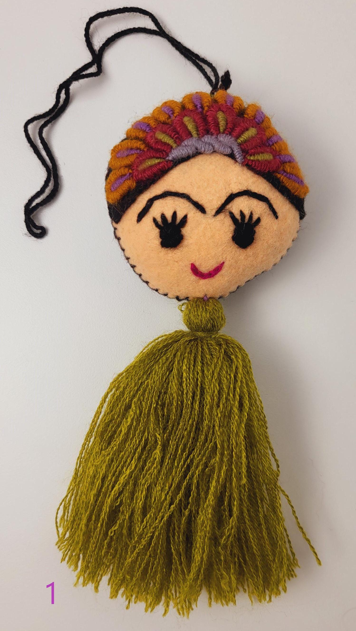 bunte Filzanhänger aus Mexiko, bunte Deko als Geschenk oder Deko für dein Zuhause von Fairmex