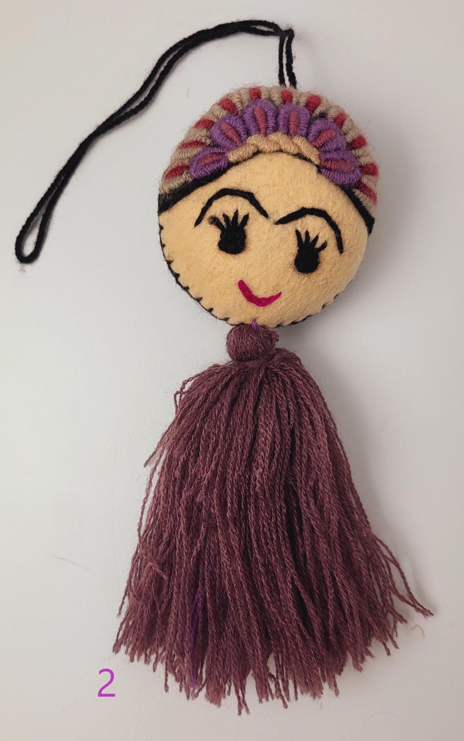 bunte Filzanhänger aus Mexiko, bunte Deko als Geschenk oder Deko für dein Zuhause von Fairmex