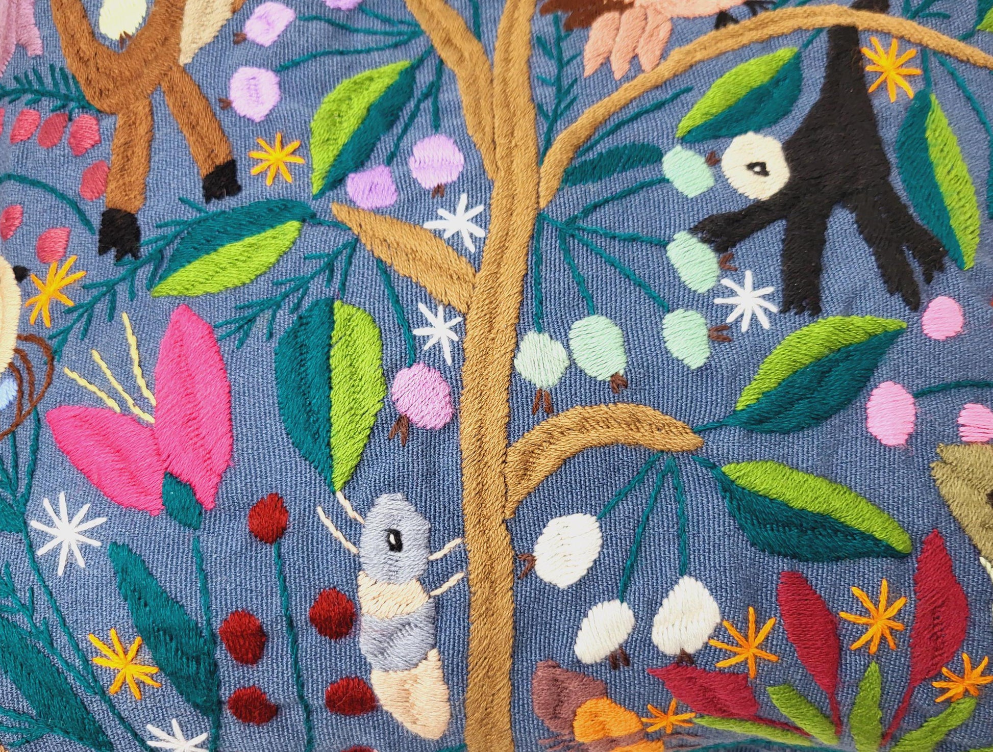 handgemachte mexikanische Kissen, Mexikanische Kissenbezüge mit Tiermuster, Mexiko Deko, Mexican Decor
