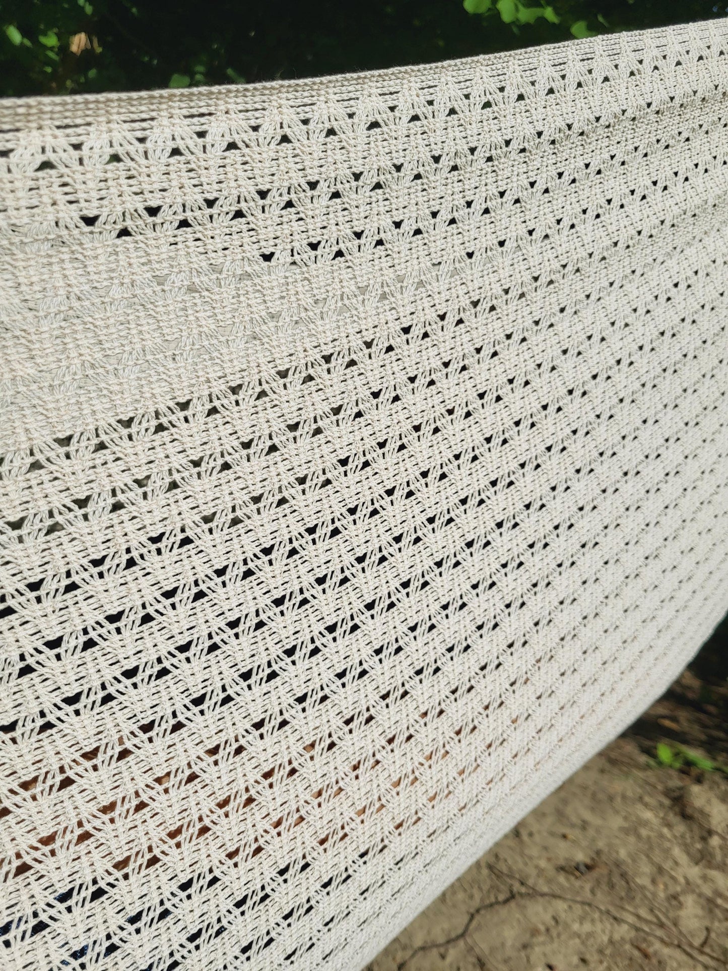 Handgeknüpfte Hängematte aus Mexiko, Hängematte aus Baumwolle für zwei Personen 4,30 m