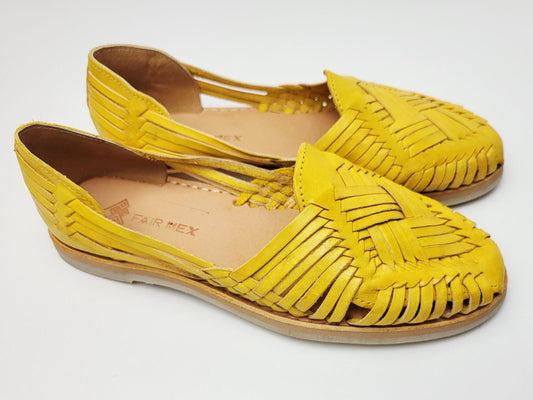 mexikanische Sandalen Damen, Damen Ledersandalen, Flache Sandalen mit geschlossener Spitze, Handgefertigte Damen Sandalen, Lederschuhe