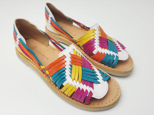 mexikanische Huaraches, handgemachte Huarache Sandalen, Ledersandalen, Huarache Schuhe