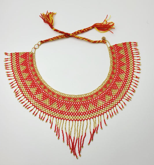 mexikanische Perlenschmuck, Perlenkette aus Chiapas Mexiko, bunte Ketten hergestellt von Indigenen Frauen