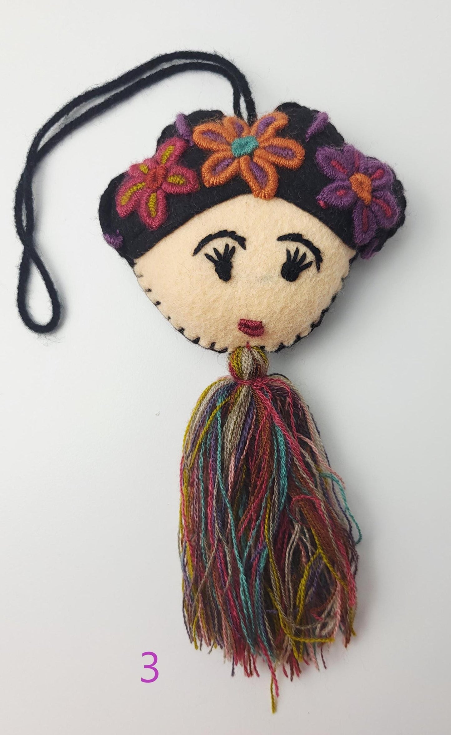 Mexican pendant, Frida Kahlo decoration, Mexican decoration