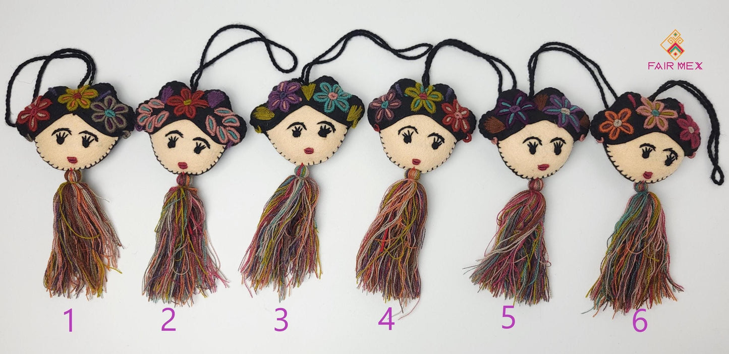 Pendentif mexicain, décoration Frida Kahlo, décoration mexicaine