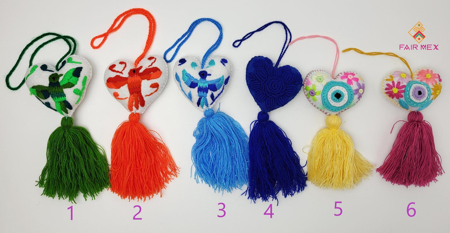 Mexikanischer Anhänger, mexikanisches Herz, mexikanische Deko, Herz Anhänger