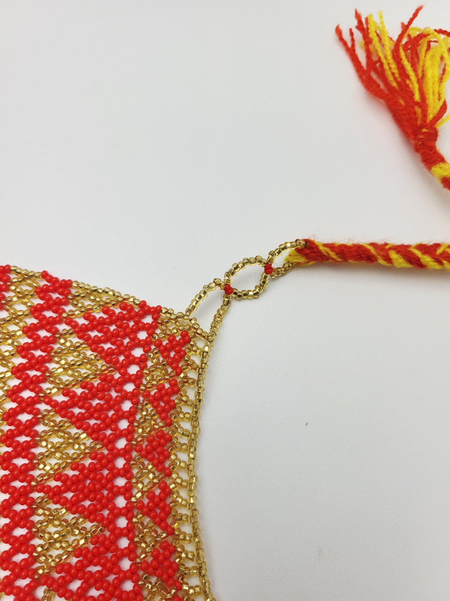 mexikanische Perlenschmuck, Perlenkette aus Chiapas Mexiko, bunte Ketten hergestellt von Indigenen Frauen