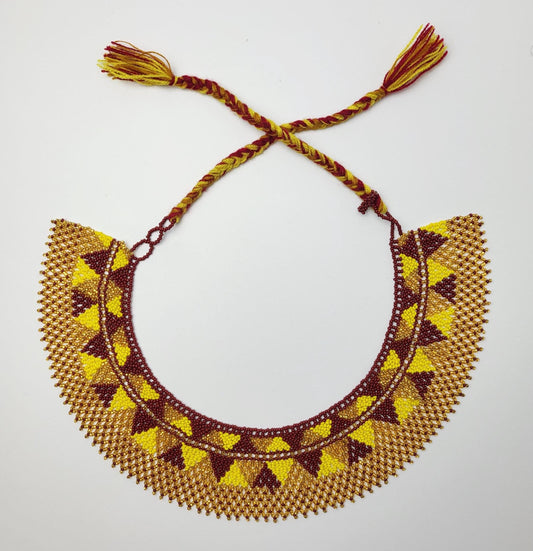 mexikanische Perlenschmuck, Perlenkette aus Chiapas Mexiko, bunte Ketten hergestellt von Indigenen Frauen