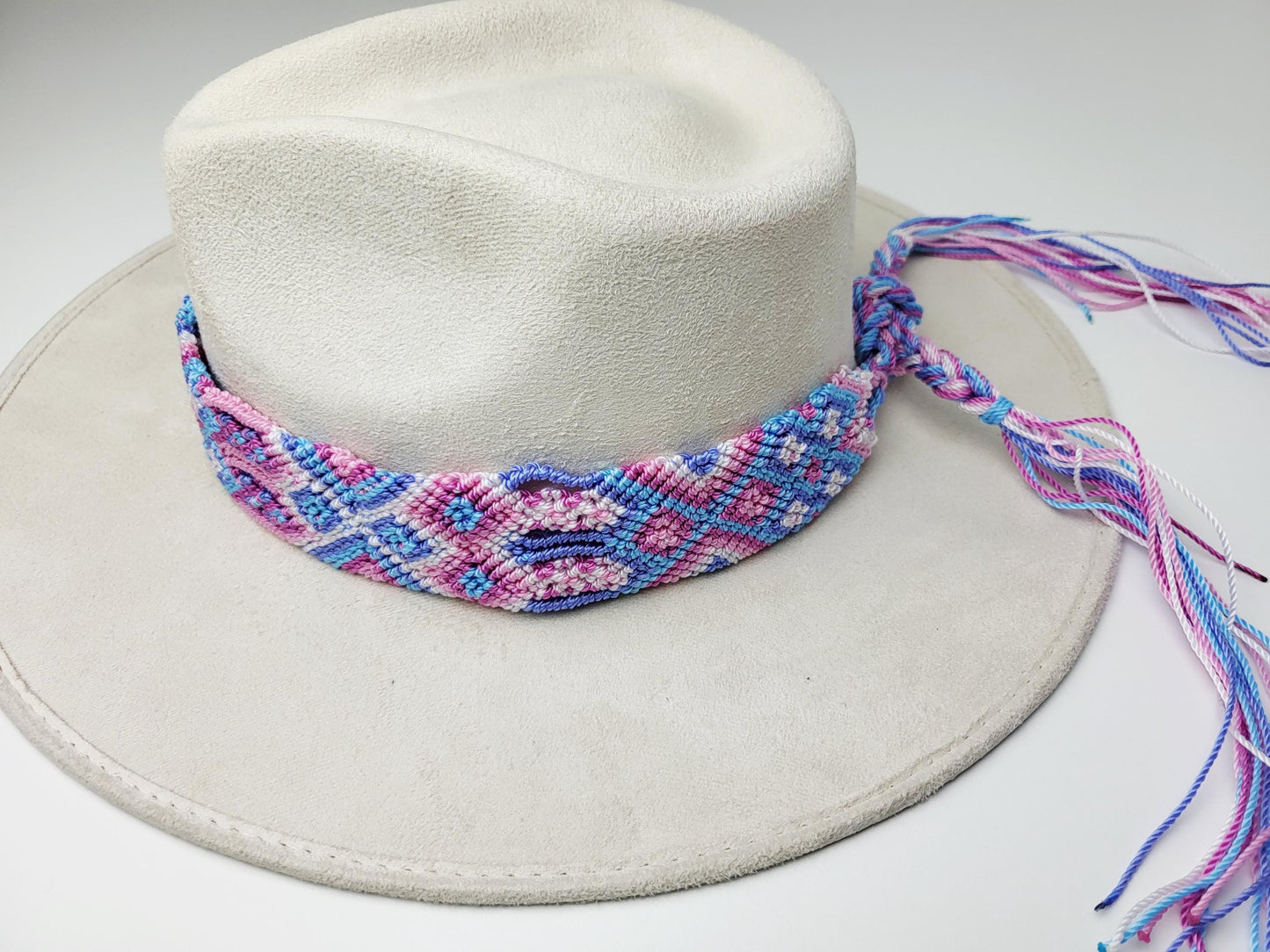 Hutband, Hutbänder in verschiedenen Farben, bunter Hutschmuck, Boho Hutband