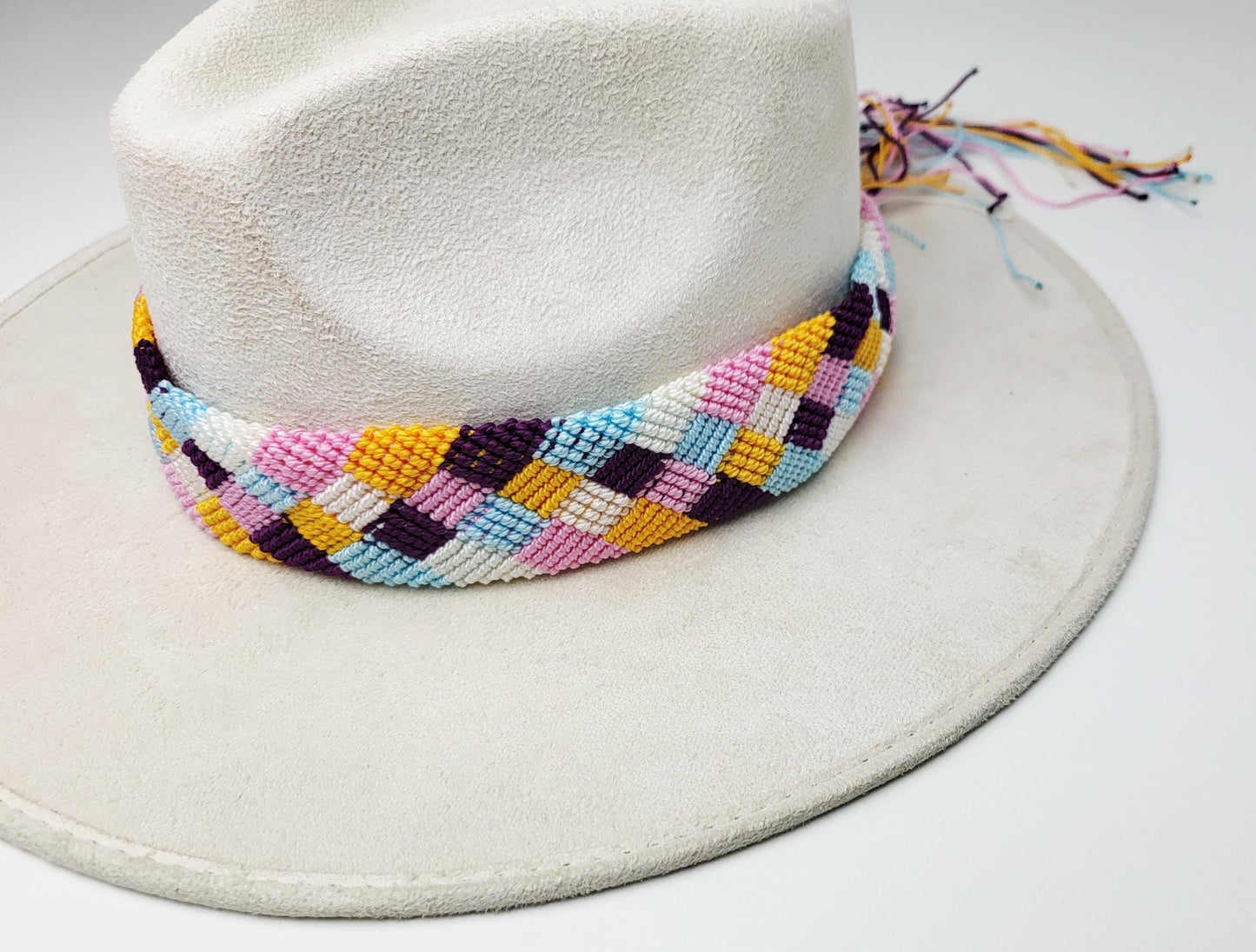 Hutband, Hutbänder in verschiedenen Farben, bunter Hutschmuck, Boho Hutband