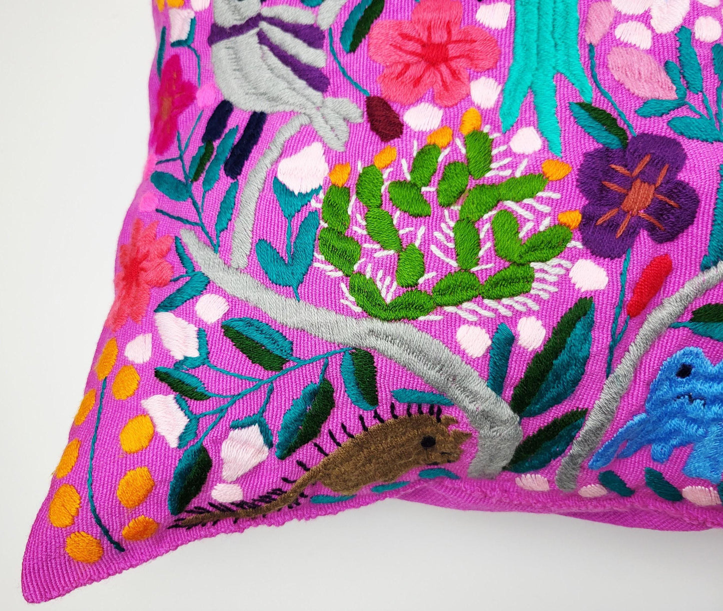 mexikanischer Kissenbezug, hangefertigt in Mexiko