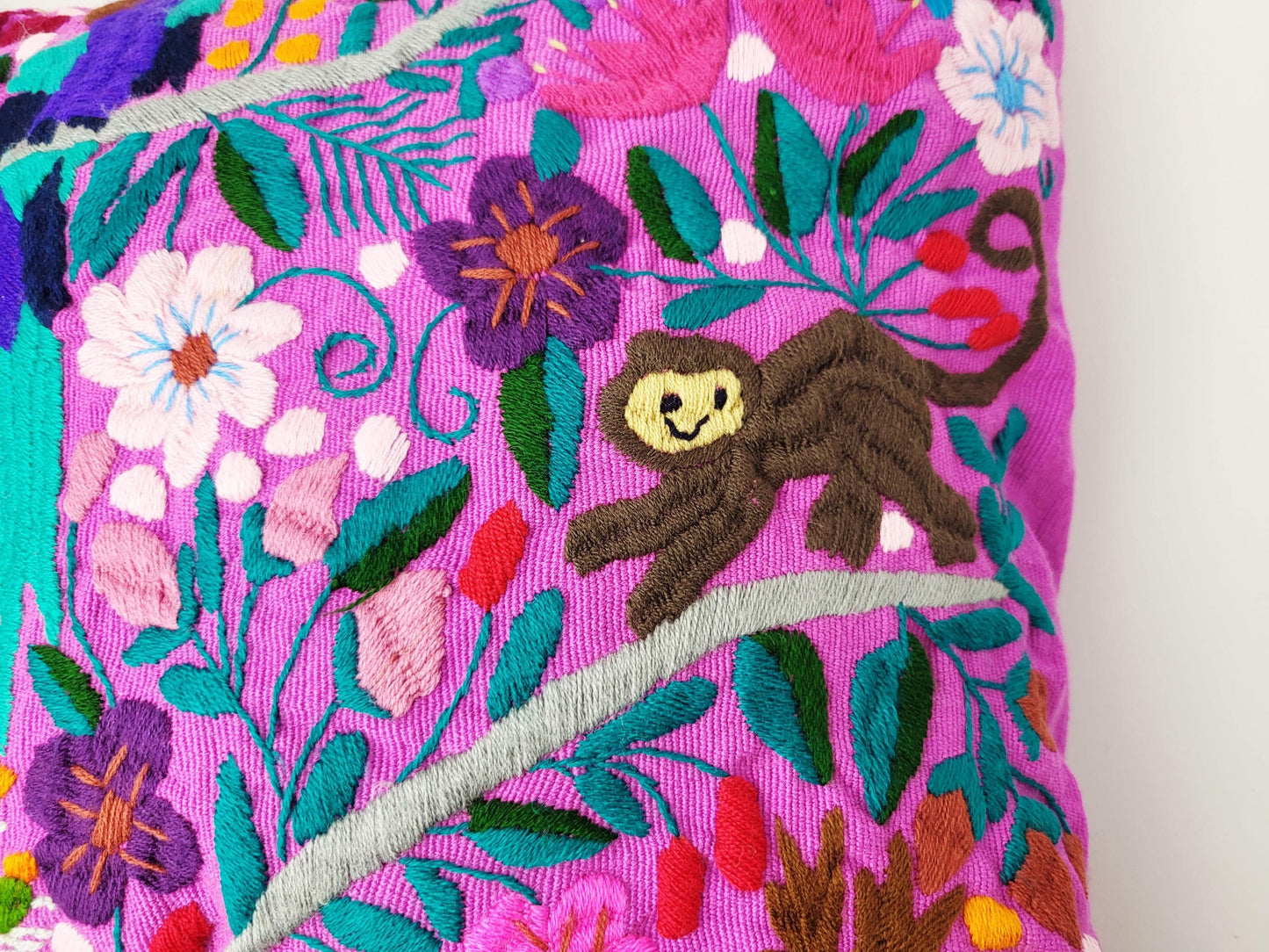 mexikanischer Kissenbezug, hangefertigt in Mexiko