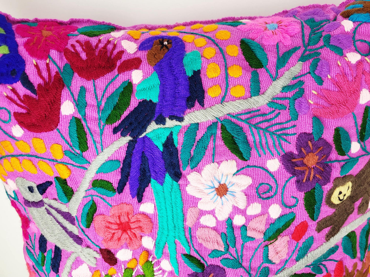 mexikanischer Kissenbezug, hangefertigt in Mexiko