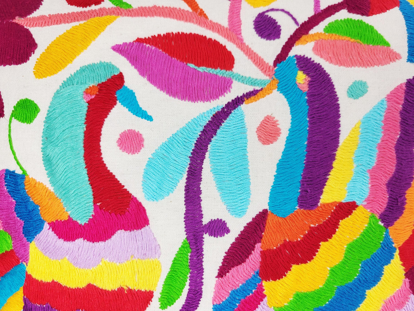 Mexikanischer handbestickter Kissenbezug, Otomi Kissenbezug, Mexiko Kissen, mexikanische Kissenhülle