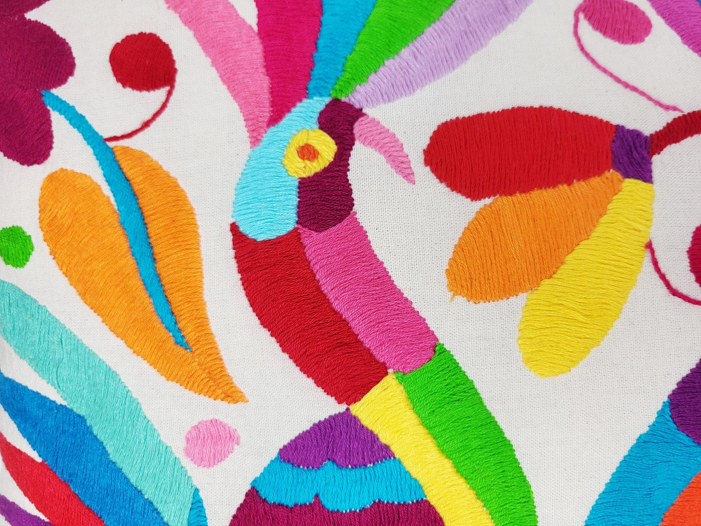 Mexikanischer handbestickter Kissenbezug, Otomi Kissenbezug, Mexiko Kissen, mexikanische Kissenhülle