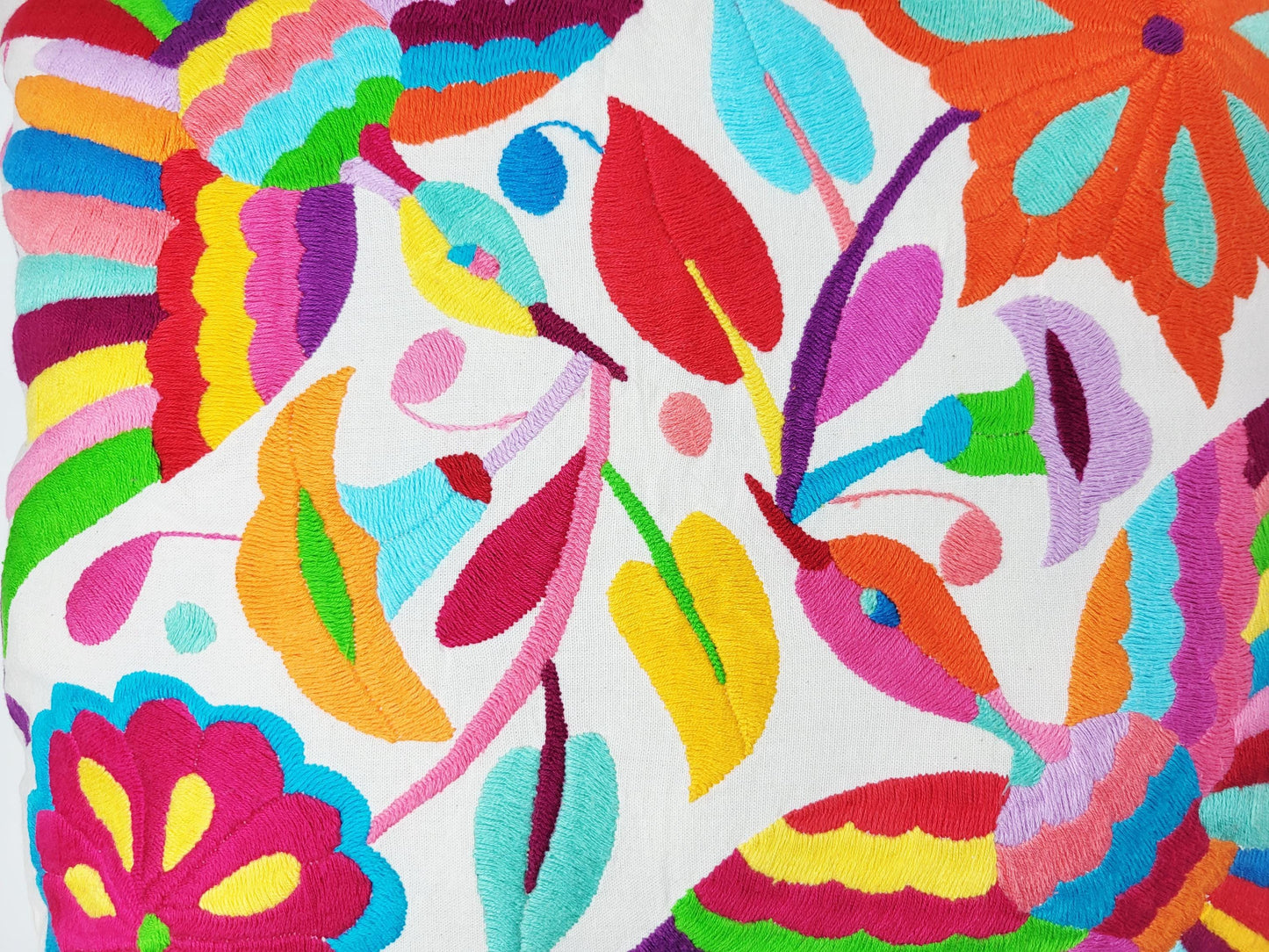 Mexikanischer handbestickter Kissenbezug, Otomi Kissenbezug, Mexiko Kissen, mexikanische Kissenhülle