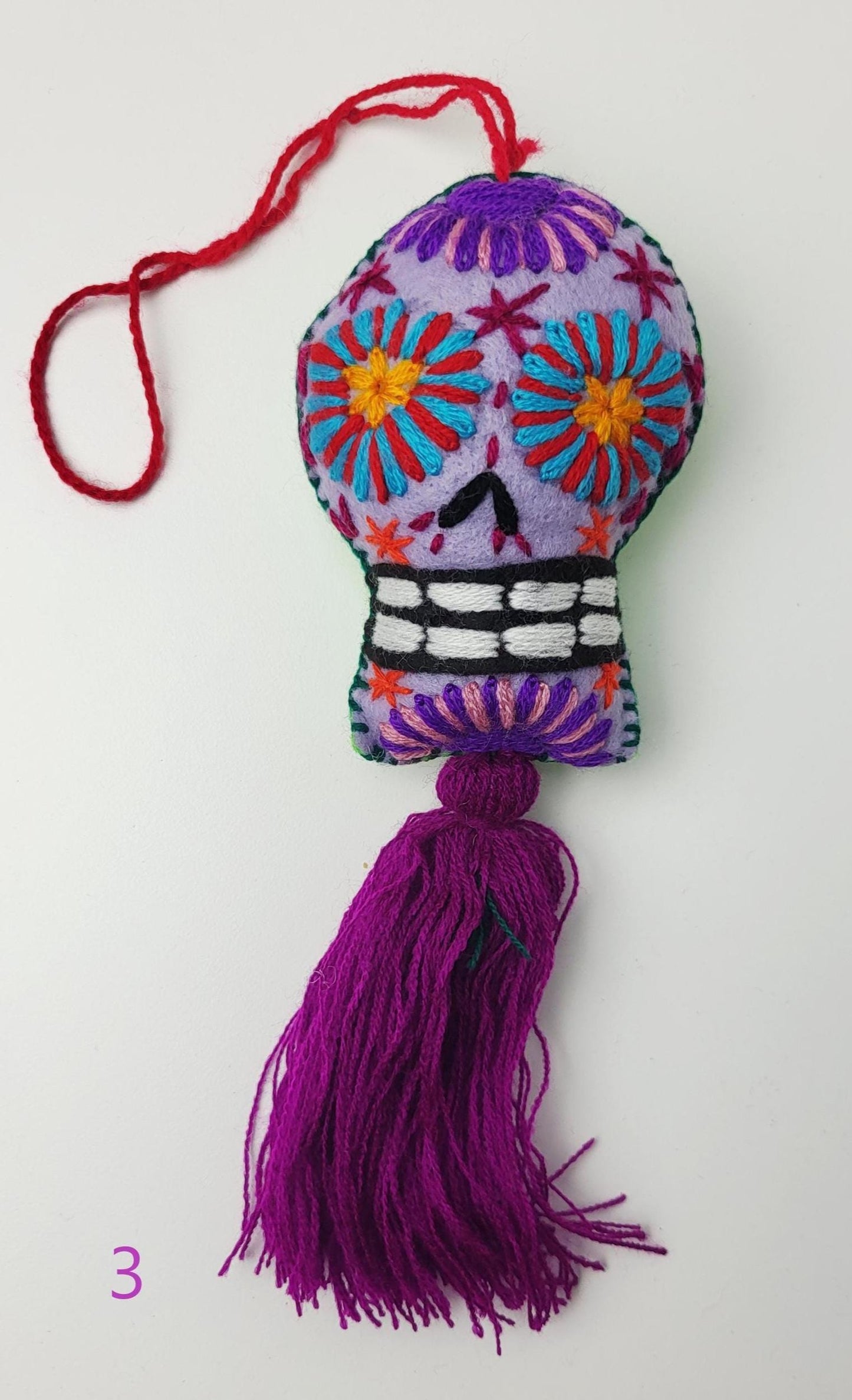 Pendentifs mexicains, crâne mexicain, décoration mexicaine, décoration Halloween, Jour des Morts