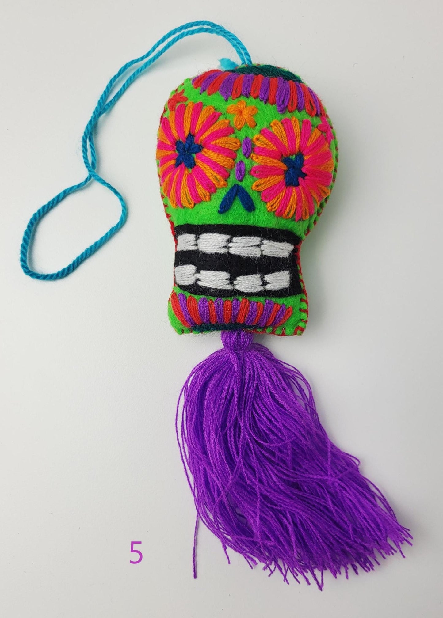 Pendentifs mexicains, crâne mexicain, décoration mexicaine, décoration Halloween, Jour des Morts