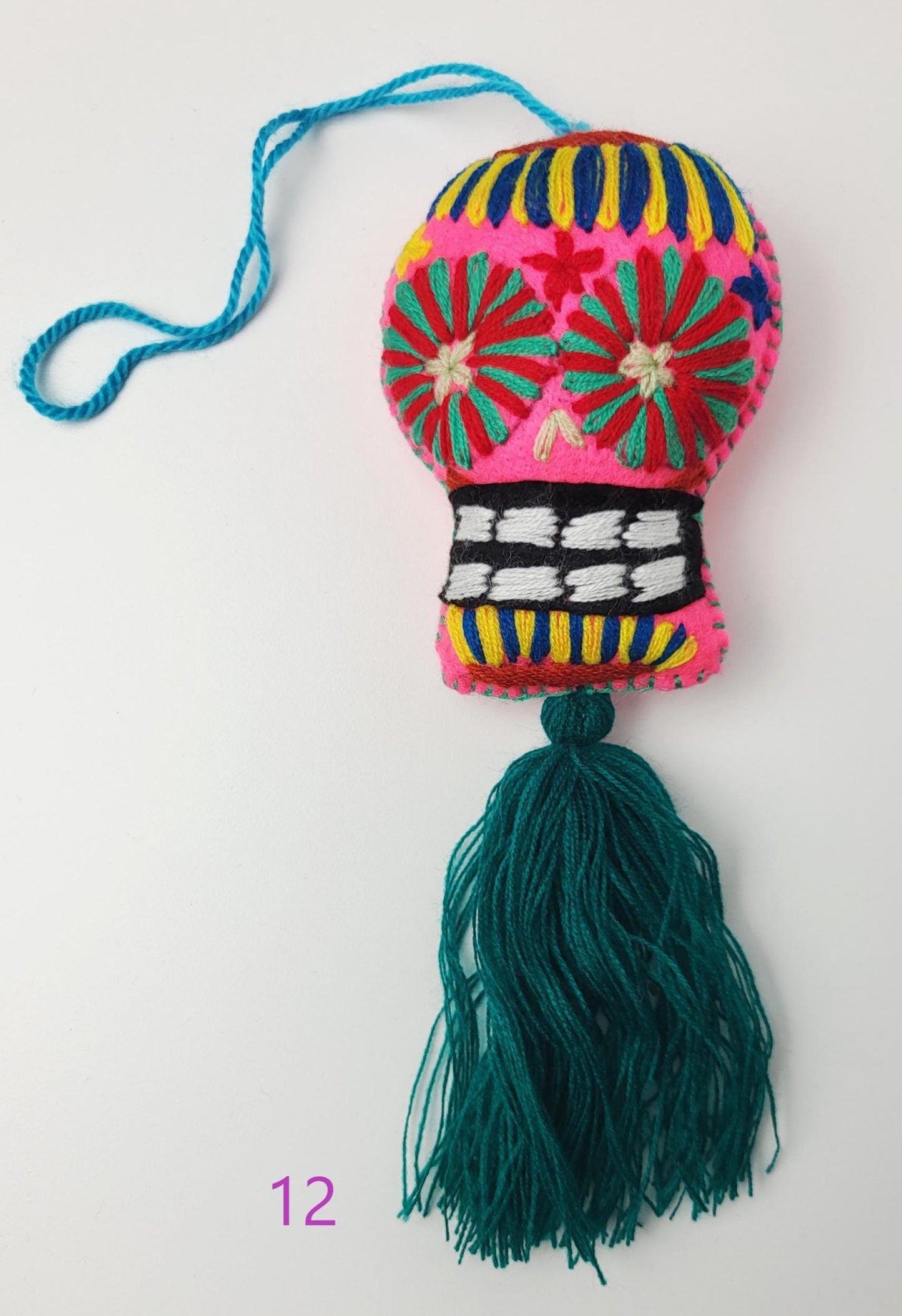 Pendentifs mexicains, crâne mexicain, décoration mexicaine, décoration Halloween, Jour des Morts