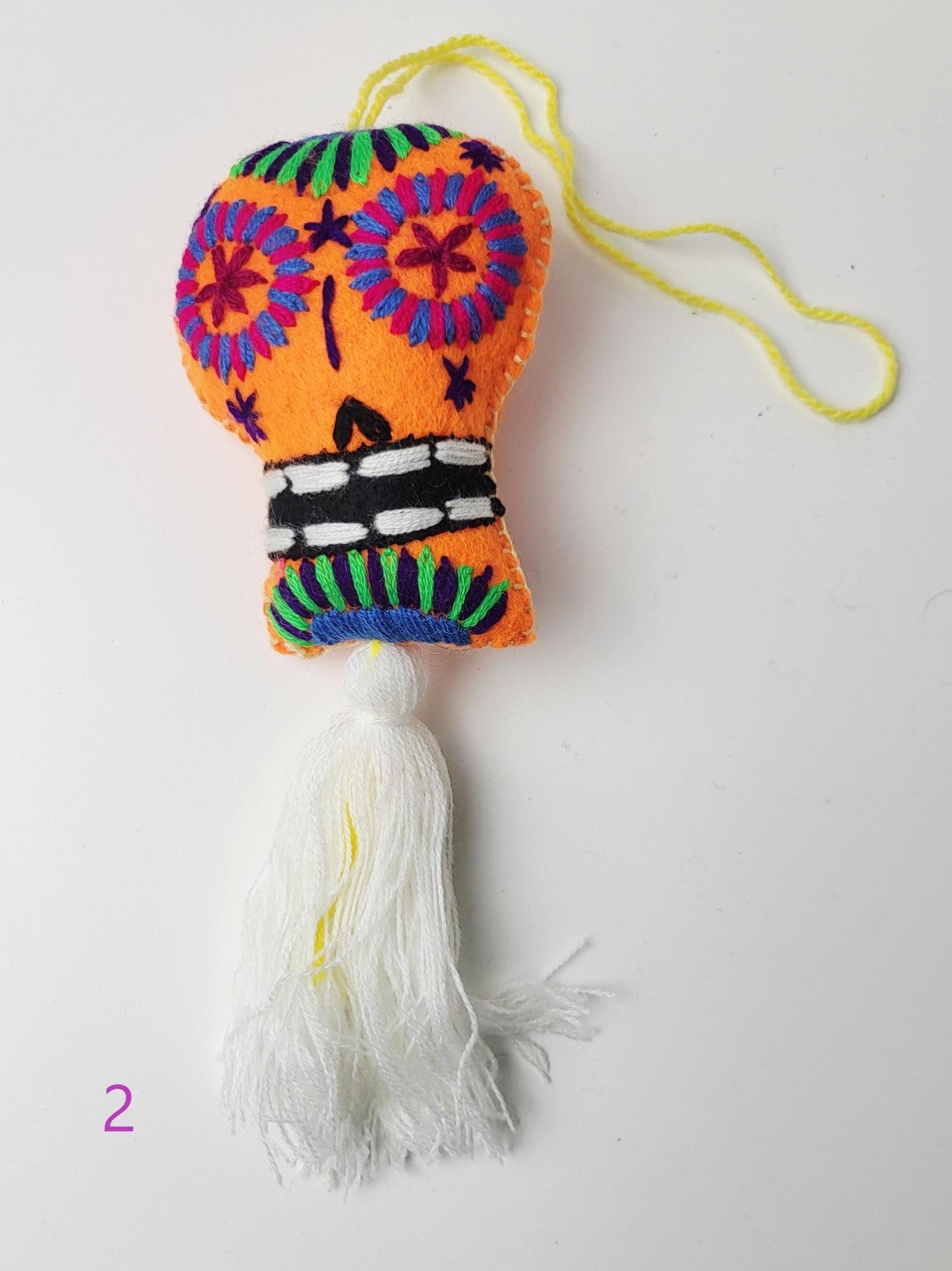Pendentifs mexicains, crâne mexicain, décoration mexicaine, décoration Halloween, Jour des Morts