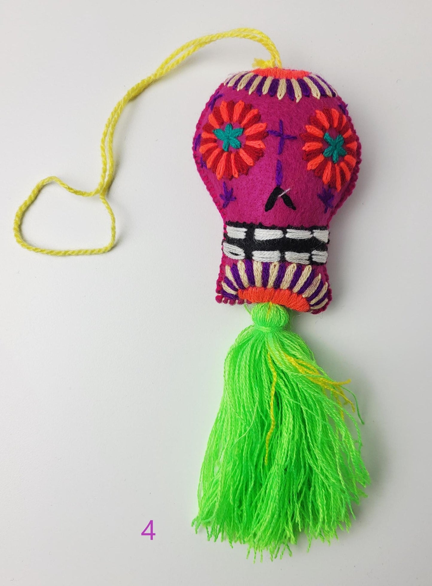 Pendentifs mexicains, crâne mexicain, décoration mexicaine, décoration Halloween, Jour des Morts