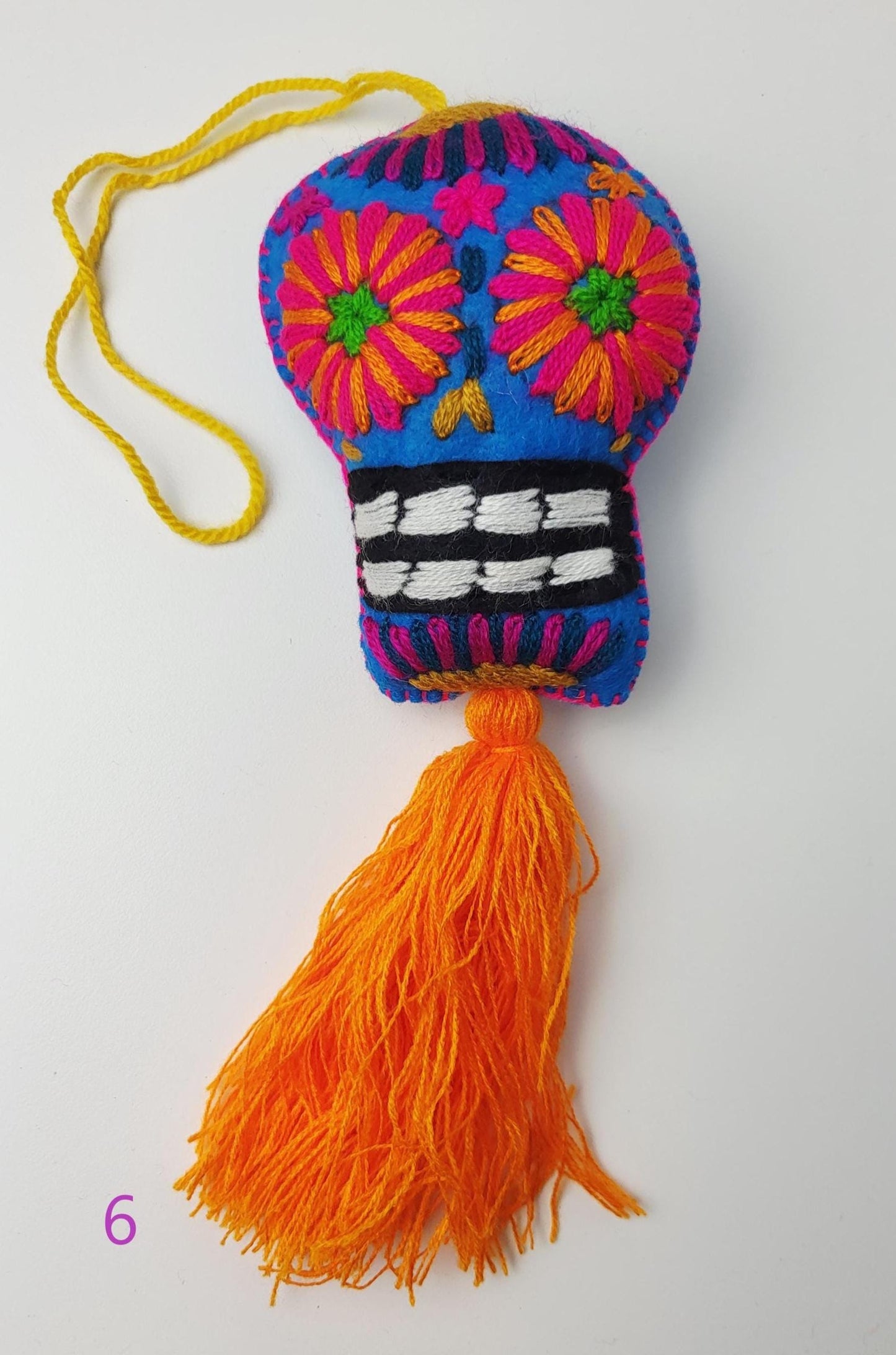 Pendentifs mexicains, crâne mexicain, décoration mexicaine, décoration Halloween, Jour des Morts
